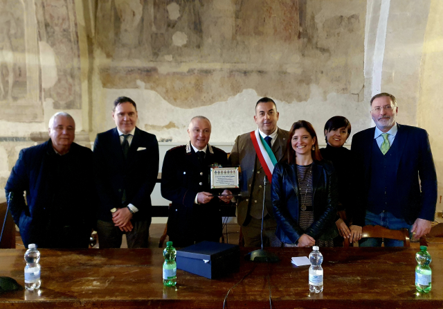 Il saluto delle istituzioni al Colonnello dei Carabinieri Salvati Tanagro