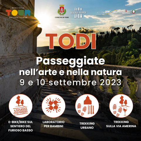 Media Valle TOUR: 9 e 10 settembre a Todi con "Camminando nell'arte"