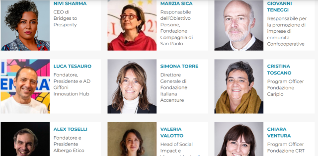 Summit di quattro giorni del mondo dell'imprenditoria sociale a Todi