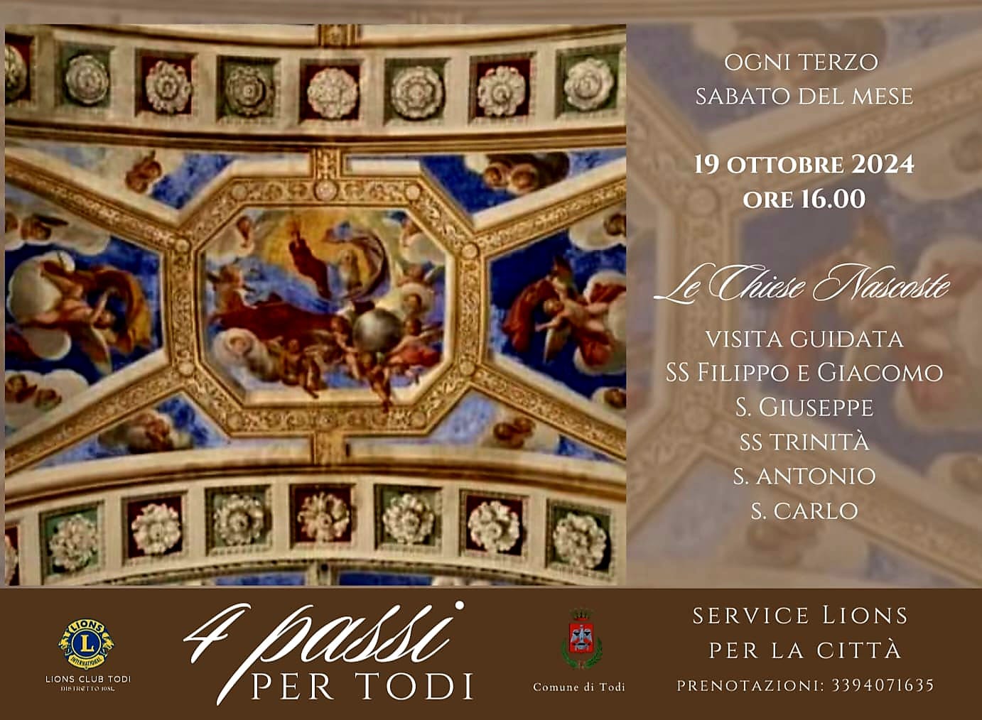 "4 passi per Todi", visite guidate gratuite ogni terzo sabato del mese