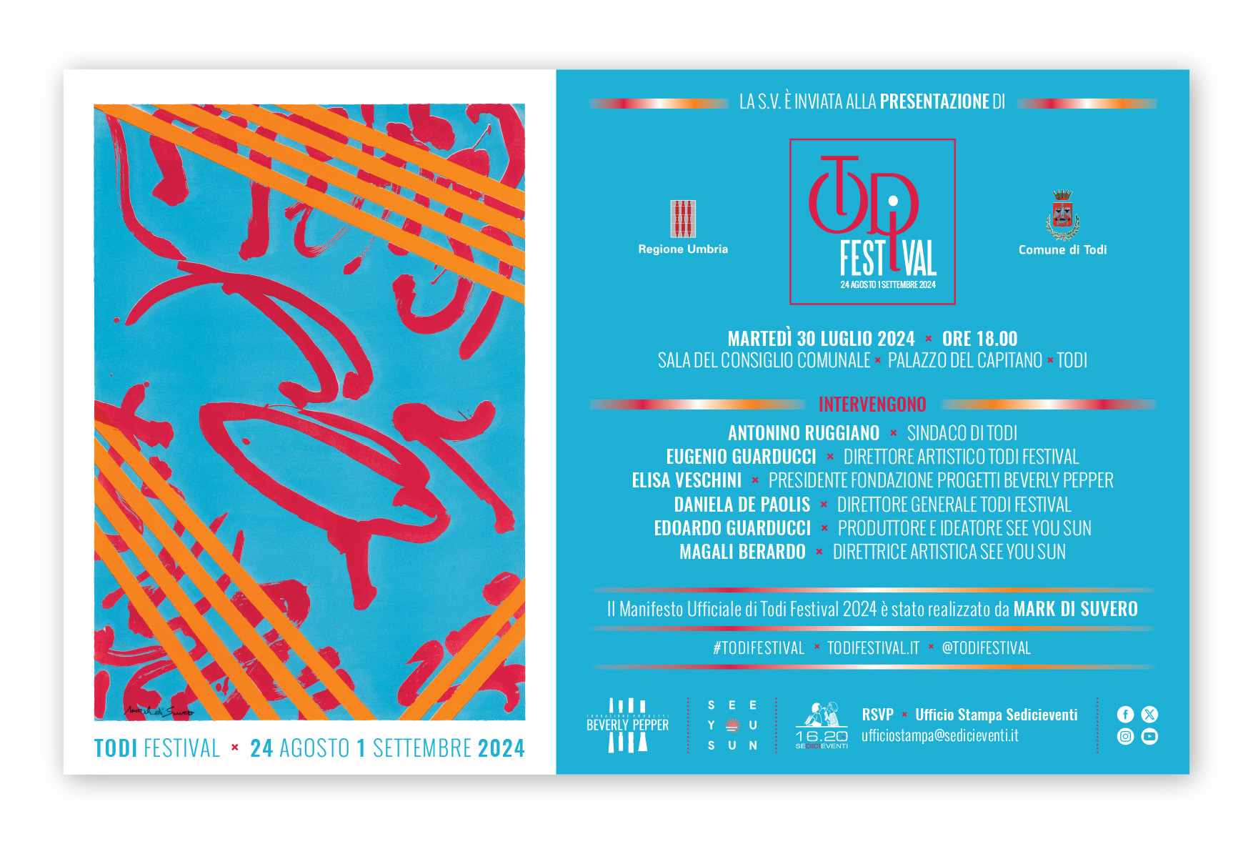 Il Todi Festival si presenta alla città: conferenza il 30 luglio 
