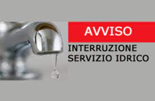 Avviso interruzione idrica giovedì 26 settembre 2024